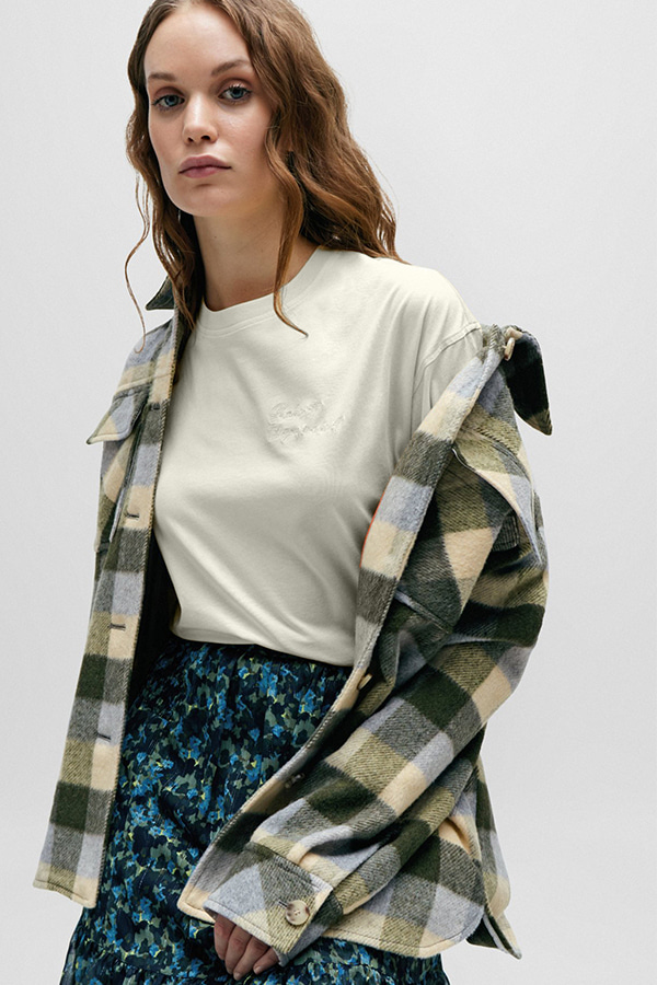 ΜΠΛΟΥΖΑ T-SHIRT BOSS - 118 ΕΚΡΟΥ